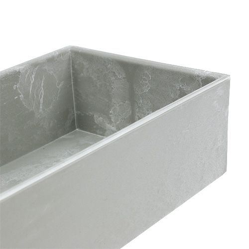 Artikel Dekorativ skål fyrkantig grå 32cm x 10,5cm H5cm