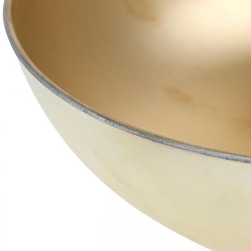 Floristik24 Dekorskål guld växtskål plast Ø30cm H9cm