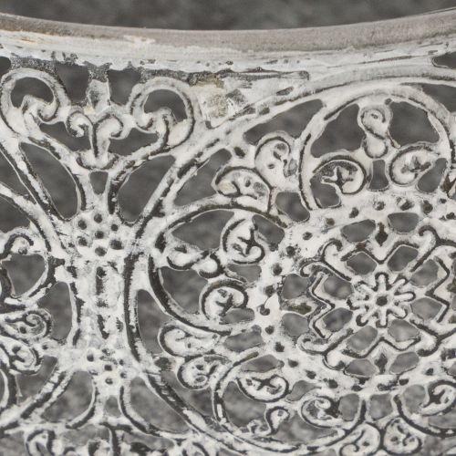 Artikel Dekorativ metallskål, grått och vitt mönster, Ø16/19,5/23,5 cm, set om 3
