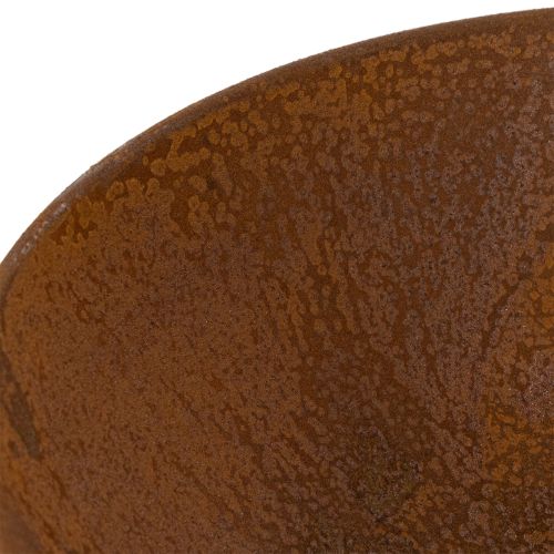 Artikel Dekorativ metallskål, rostfärgad, vintagedekor, Ø34cm H12cm