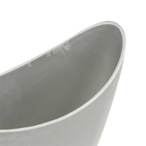 Artikel Dekorskål plastgrå 20cm x 9cm H11,5cm 1 st