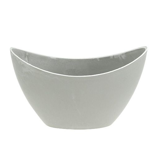 Artikel Dekorskål plastgrå 20cm x 9cm H11,5cm 1 st