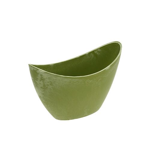 Dekorskål plast ljusgrön 20cm x 9cm H11,5cm, 1p
