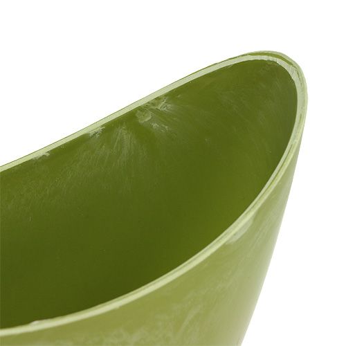 Dekorskål plast ljusgrön 20cm x 9cm H11,5cm, 1p