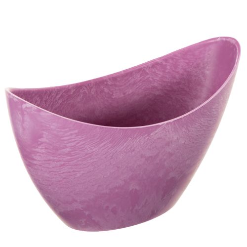 Dekorativ skål i plast rosa 20 cm x 9 cm H11,5 cm 1 styck köpa | Floristik24.se