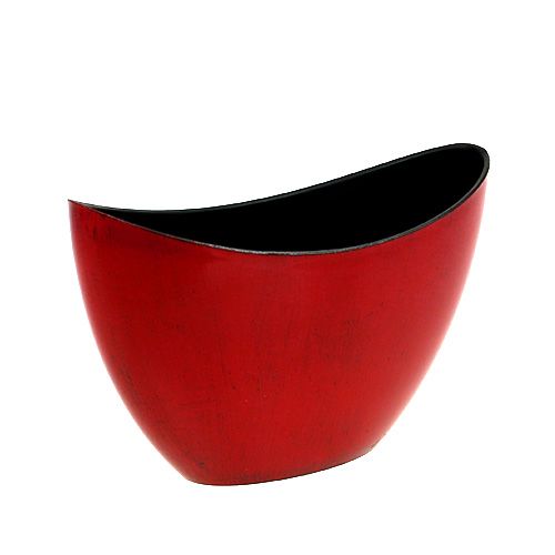 Artikel Dekorskål plast röd-svart 24cm x 10cm x 14cm 1 st