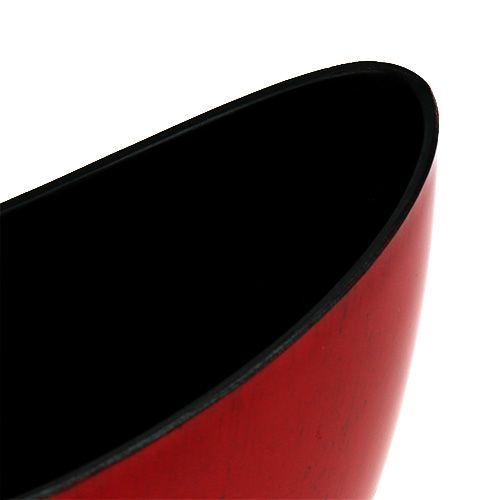 Artikel Dekorskål plast röd-svart 24cm x 10cm x 14cm 1 st