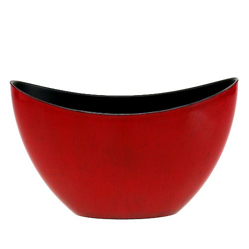 Artikel Dekorskål plast röd-svart 24cm x 10cm x 14cm 1 st
