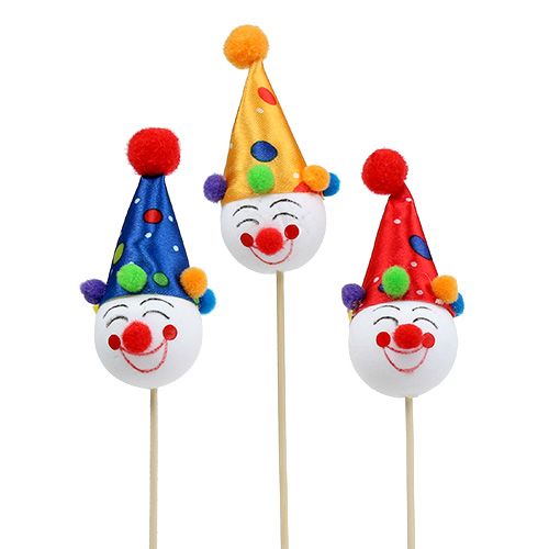 Dekorativ plug clown party dekoration bordsdekoration 6st