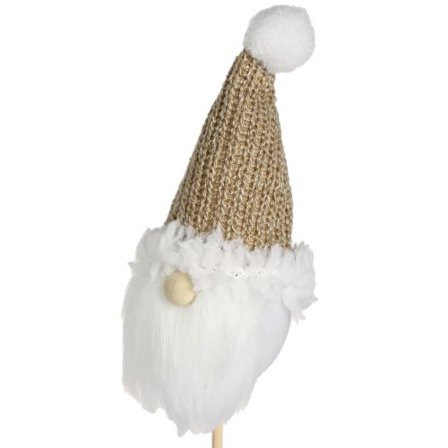 Artikel Dekorativ pluggtomte jul vit brun 4x11cm 4 st