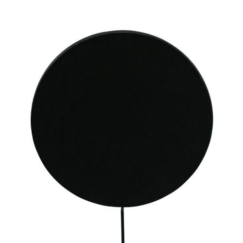 Artikel Dekorplugg träskiva rund svart Ø6cm L15cm 12st