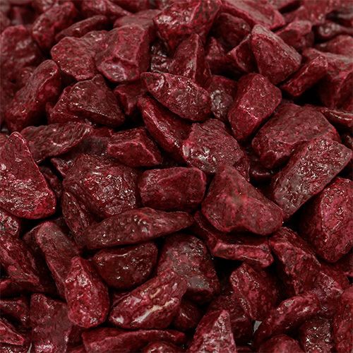Floristik24 Dekorstenar 9mm - 13mm 2kg Bourgogne