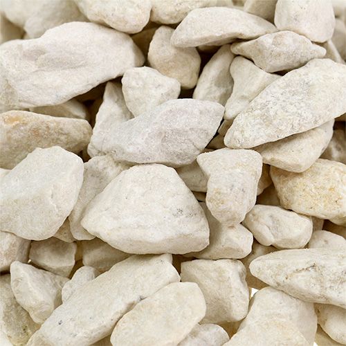 Floristik24 Dekorationsstenar 9mm - 13mm 2kg kräm