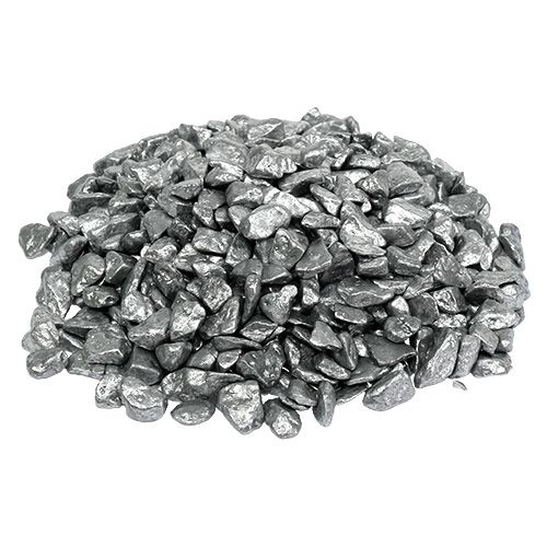 Floristik24 Dekorstenar 9mm - 13mm 2kg silver