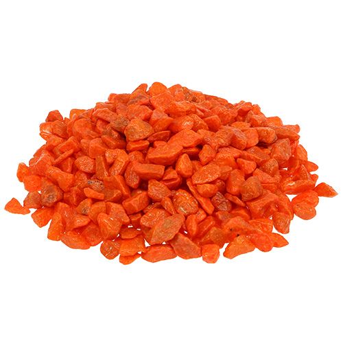 Floristik24 Dekorstenar 9mm - 13mm orange 2kg