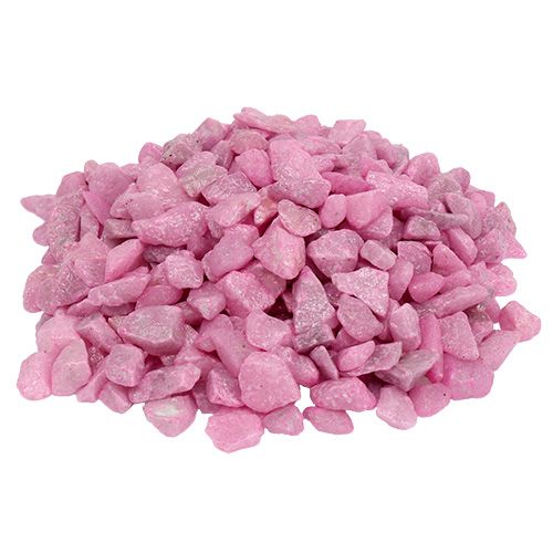 Floristik24 Dekorationsstenar 9mm - 13mm rosa 2kg