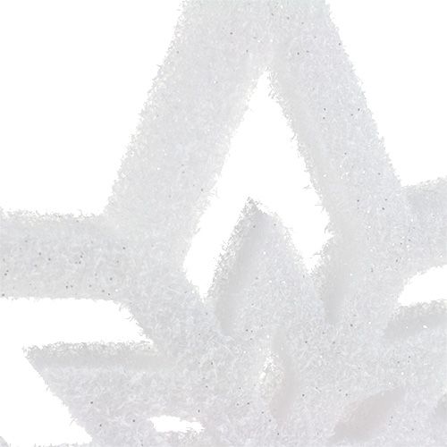 Artikel Dekorstjärna vit, snötäckt 28cm L40cm 1 st