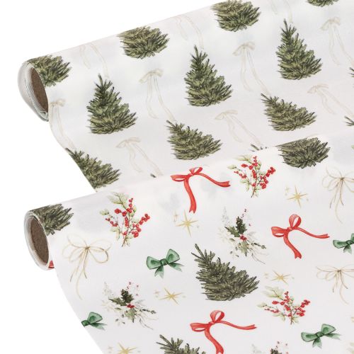 Juldekorationstyg, säljs metervara, 120 cm brett, 2 stycken köpa | Floristik24.se