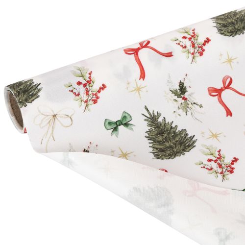 Juldekorationstyg, säljs metervara, 120 cm brett, 2 stycken | Floristik24.se