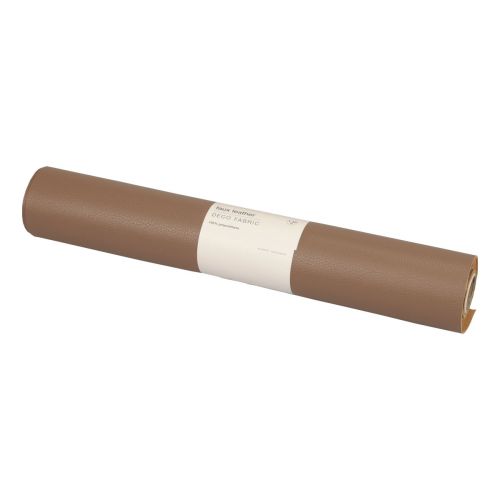 Artikel Bordslöpare i brunt dekorativt läder i konstläder 33cm×1,35m