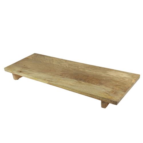 Floristik24 Dekorativ träbricka med mangoträbotten 80x6x27,5cm