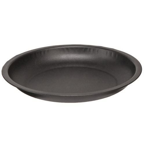 Floristik24 Dekorationsplatta rund metall i svart Ø23cm H2,5cm 5st