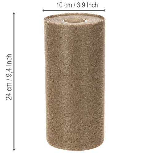 Borddekorationsrulle i brunt, non-woven-tyg, 24 cm x 25 m, för festbord | Floristik24.se
