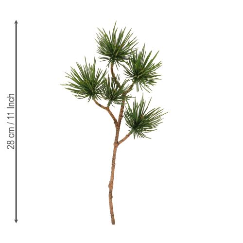 Artikel Dekorativa grenar tall konstgjorda tallgrenar gröna 28 cm 6 st