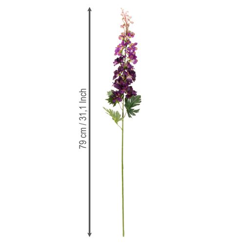 Artikel Dekorativ riddersporre som konstgjord blomma för eleganta blomaccenter, 79 cm, 3 stycken