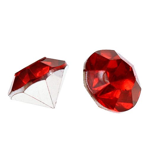 Diamant akryl 8mm röd 50g