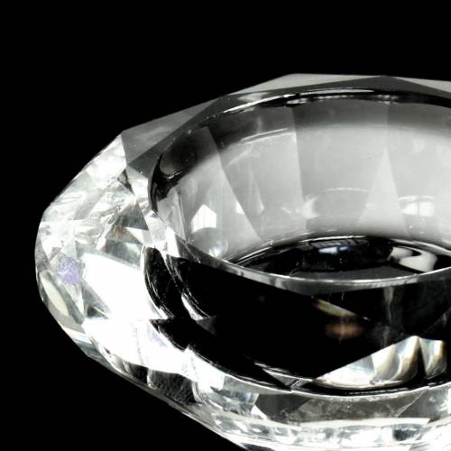 Floristik24 Strålkastare ljus ljushållare diamant klar Ø7cm