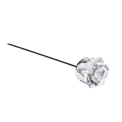 Floristik24 Diamantnål silver Ø10mm L6cm 36st