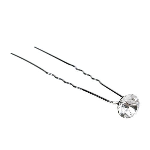 Floristik24 Diamantnål bröllop silver Ø8mm L7cm 20 st
