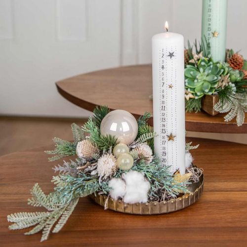 Floristik24 Tistelgren konstgjord isad dekorativ gren vinter 55cm 3st