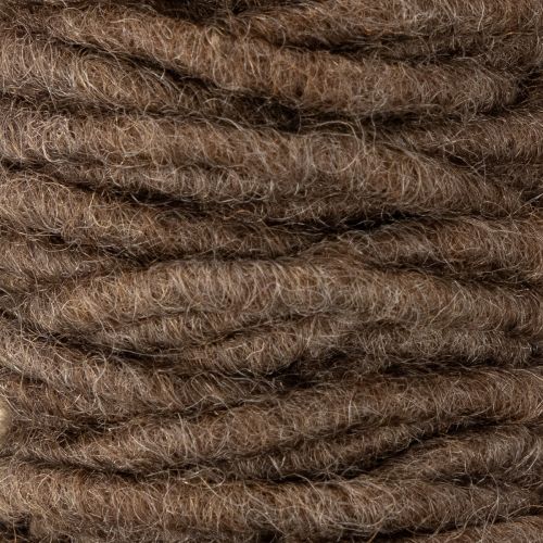 Artikel Brunt ullsnöre, 55m dekorativt snöre för blomsterhandel och hantverk