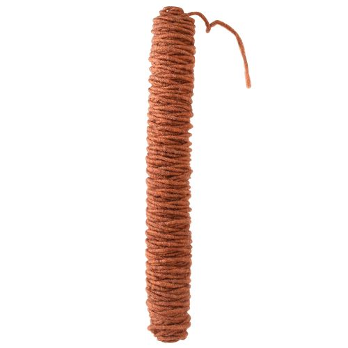 Floristik24 Vektråd ullsnöre, filtsnöre ull rödbrun L55m