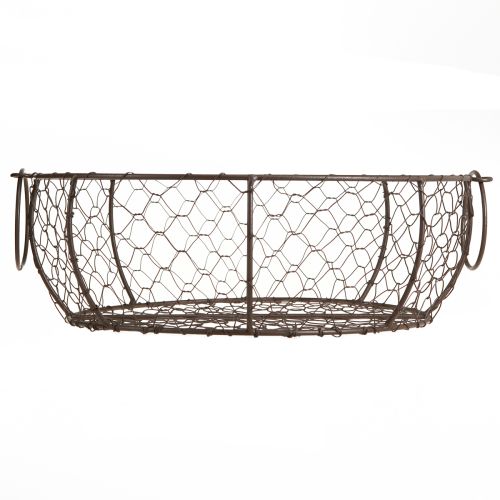 Artikel Trådkorgskål med handtag Brun Ø35/30/25 cm Set om 3