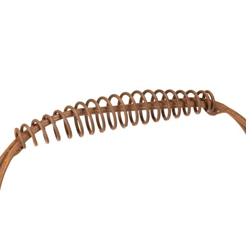 Artikel Oval trådkorg med handtag, trädgårdsdekoration, rostfärgad, 30/25 cm, set om 2