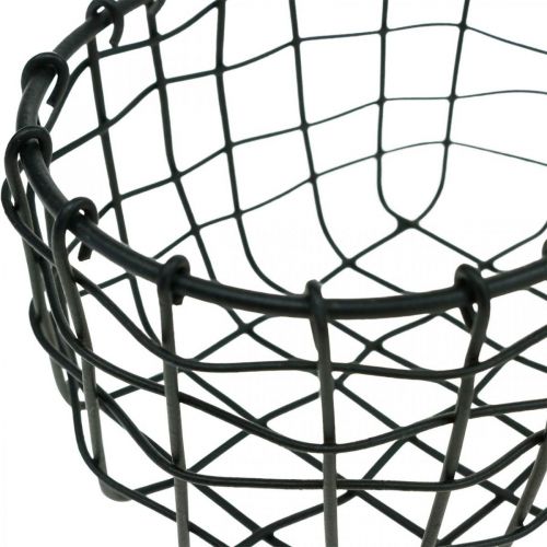 Floristik24 Dekorkorg, minikorg, trådkorg oval L12,5cm H6,5cm 2st