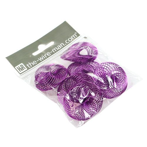 Floristik24 Trådhjul lavendel Ø4,5cm 6st
