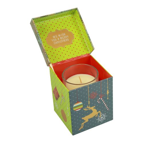 Doftljus julljus glas klart julljus 7,5cm