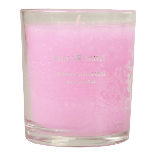 Floristik24 Doftljus i glas doftljus för körsbärsblom rosa H8cm