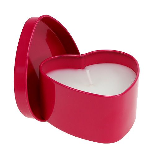 Floristik24 Doftljus hjärta form rosa 7cm x 3,5cm 1 st