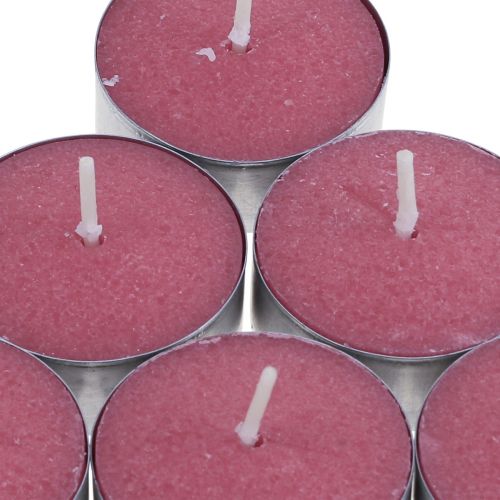 Artikel Doftljus jordgubb, värmeljusdoft, rumsdoftljus Ø3,5cm H1,5cm 18 st.