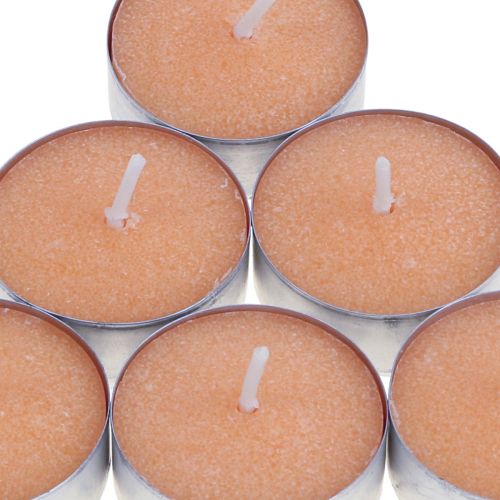 Artikel Doftljus orange, värmeljus doft, rumsdoft ljus Ø3,5cm H1,5cm 18 st.
