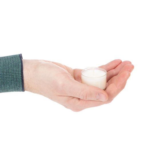 Artikel Citronelladoftande värmeljus för romantiska kvällar hemma eller i trädgården, 25 mm, 7 timmar, 18 stycken