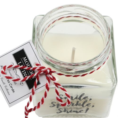 Floristik24 Doftande vax i ett glas Smile, Sparkle, Shine!