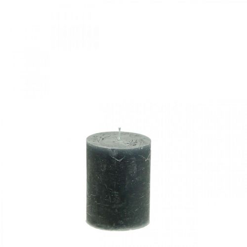 Enfärgade ljus antracit pelarljus 70×100mm 4 st
