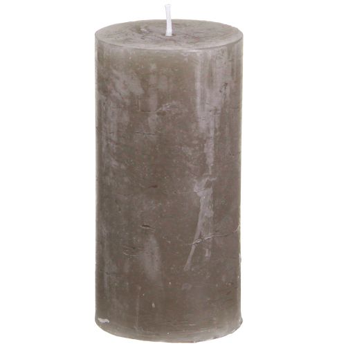 Floristik24 Enfärgade ljus bruna pelarljus 50×100mm 4 st