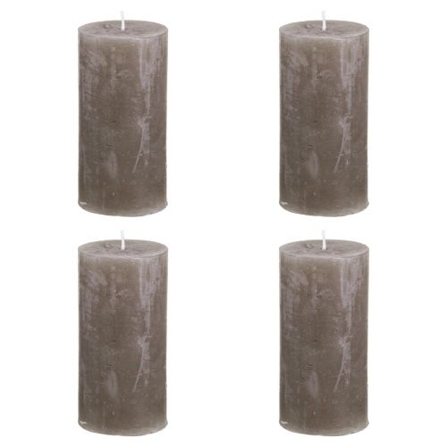 Artikel Enfärgade ljus bruna pelarljus 50×100mm 4 st